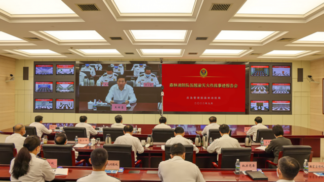 王祥喜在森林消防队伍援渝灭火作战事迹报告会上强调  坚决贯彻落实习近平总书记重要训词精神  为保护人民生命财产安全、维护社会稳定作出新的更大贡献