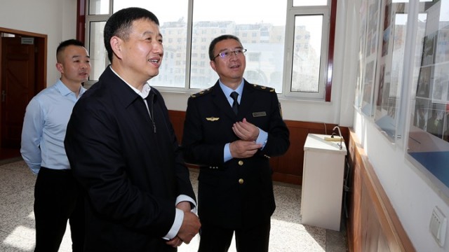 国家矿山安全监察局山西局党组书记、局长胡海军在监察执法七处调研指导工作